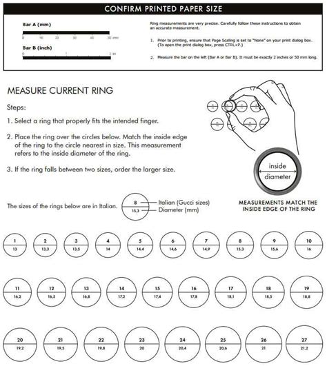 gucci ring size 5|Gucci watch band size chart.